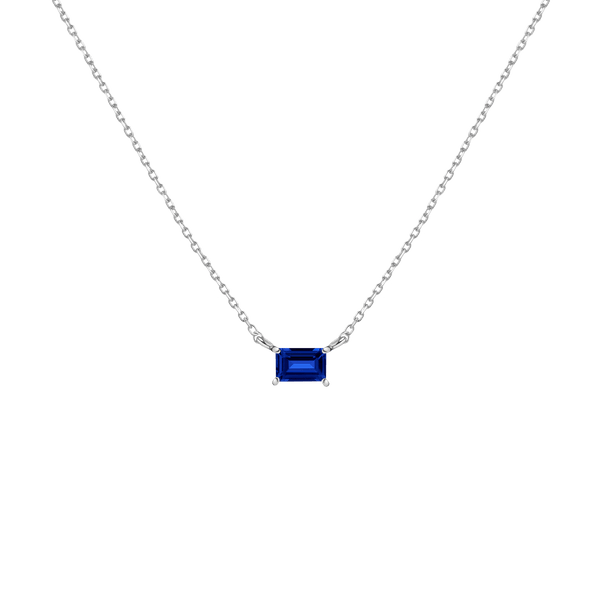 Birthstone Baguette Necklace
