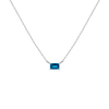 Birthstone Baguette Necklace