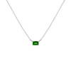 Birthstone Baguette Necklace