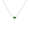 Birthstone Baguette Necklace