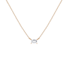 Birthstone Baguette Necklace