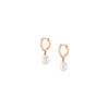 Pearl Drop Huggie Earrings