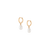 Pearl Drop Huggie Earrings