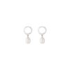 Pearl Drop Huggie Earrings