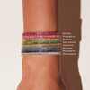 Lab Grown Green Emerald Baguette Tennis Bracelet
