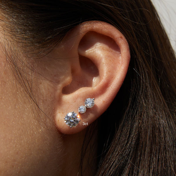 Luxury Round Lab Grown Diamond Studs