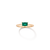 Birthstone Baguette Ring - Emerald