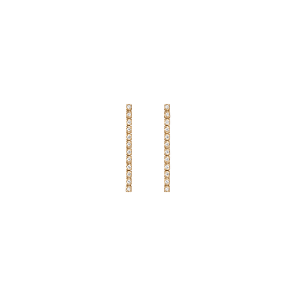 Petite Lab Grown Diamond Tennis Earrings