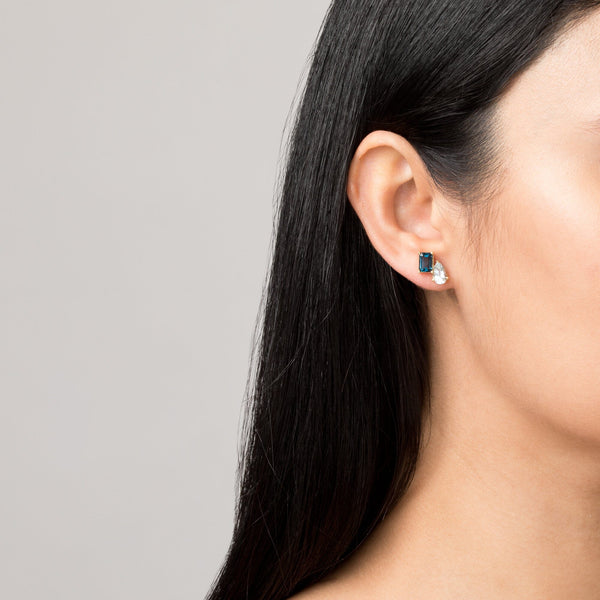 Toi et Moi Gemstone Heirloom Earring