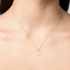 Story in Gold Engraved Pendant