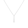 Short Gold Bar Drop Necklace