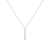 Short Gold Bar Drop Necklace