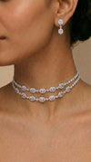 Double Layer Crystal Choker