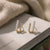Pearl & Crystal U-Hoop Earrings