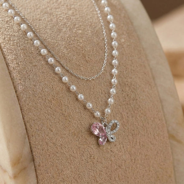Double Layer Butterfly Pendant