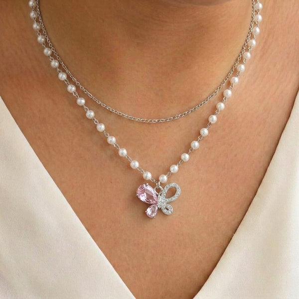 Double Layer Butterfly Pendant