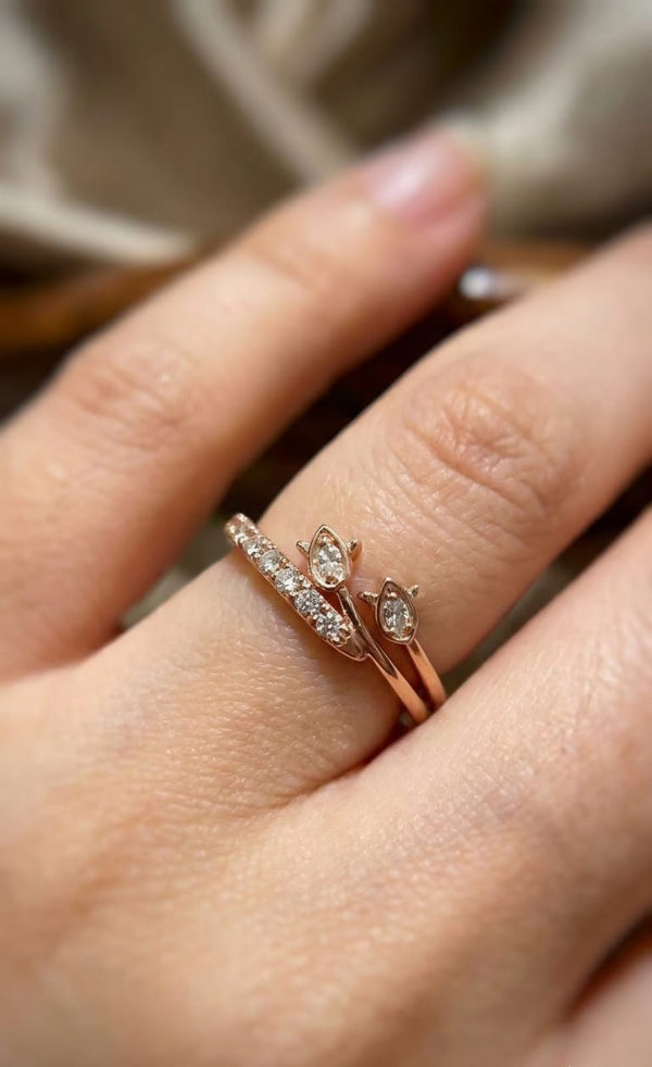Leaf Stone Ring