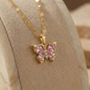 Flutter Pink Butterfly Pendant