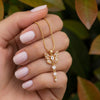 Butterfly Beaded Drop Pendant