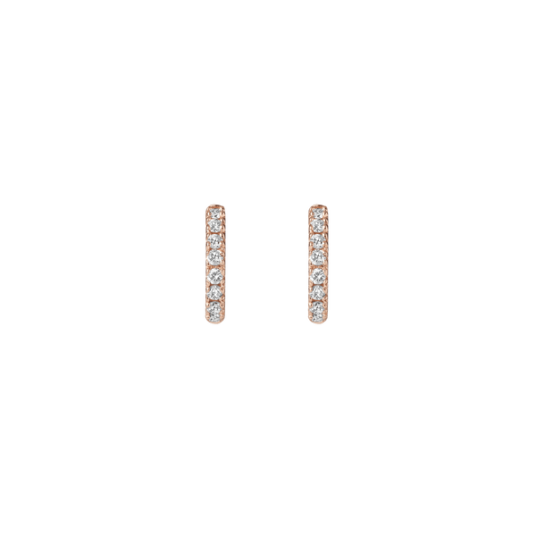 Diamond Huggie Earrings