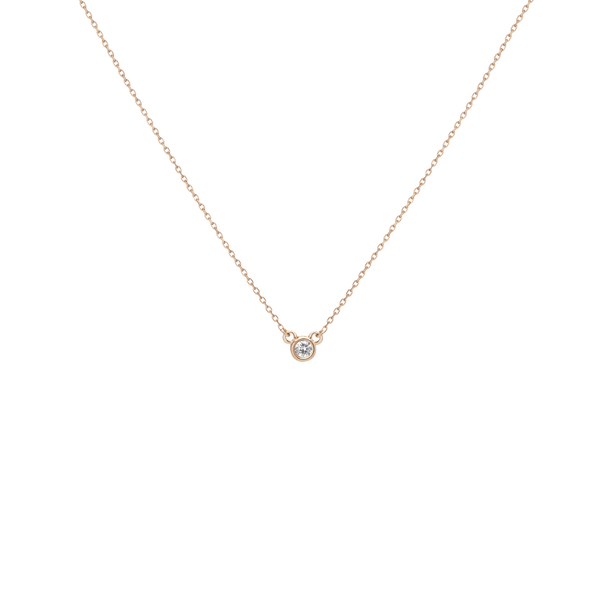 Mini Diamond Bezel Necklace