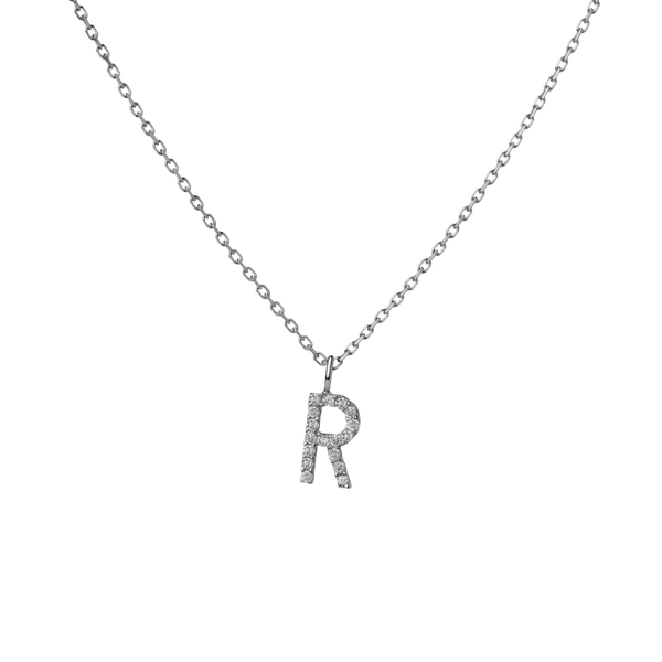 Classic Diamond Letter Necklace