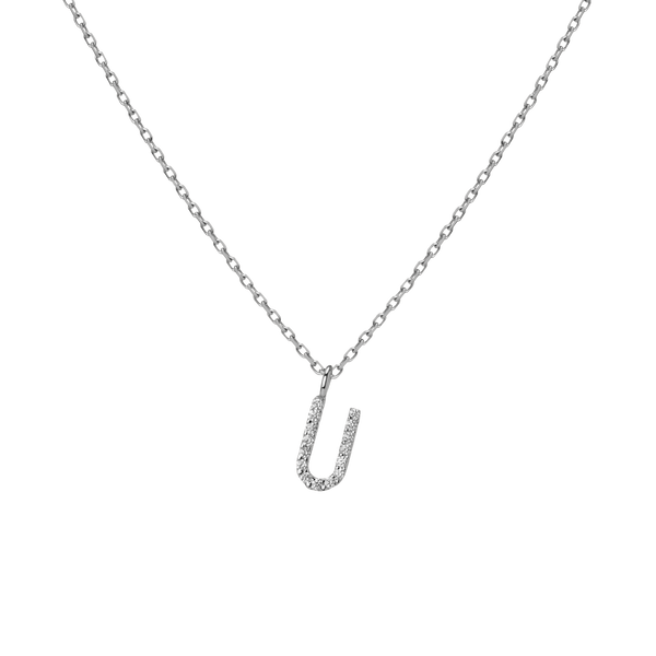 Classic Diamond Letter Necklace
