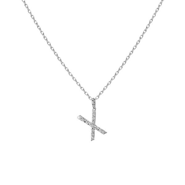Classic Diamond Letter Necklace