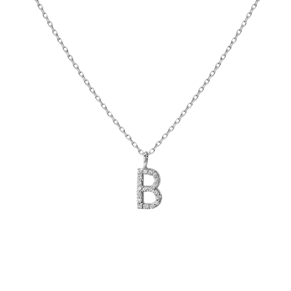 Classic Diamond Letter Necklace