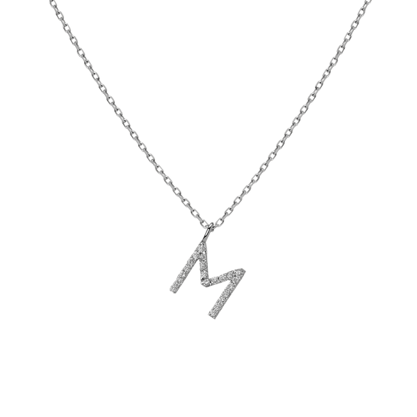 Classic Diamond Letter Necklace