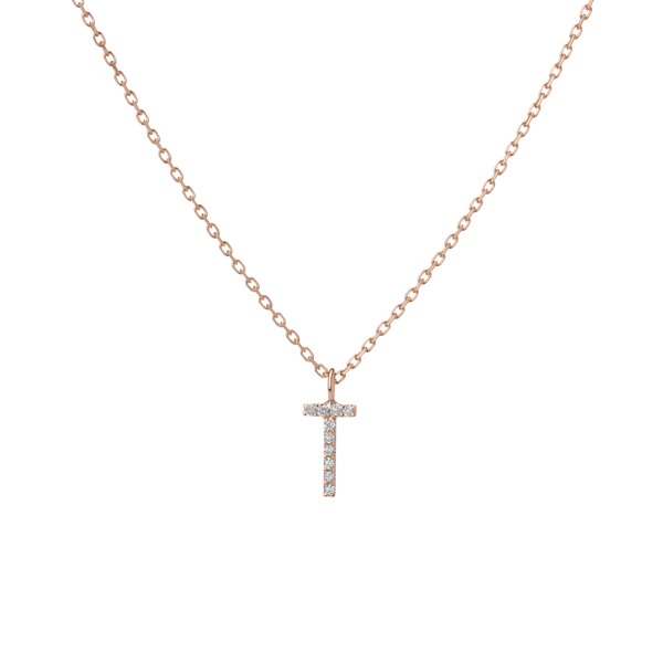 Classic Diamond Letter Necklace