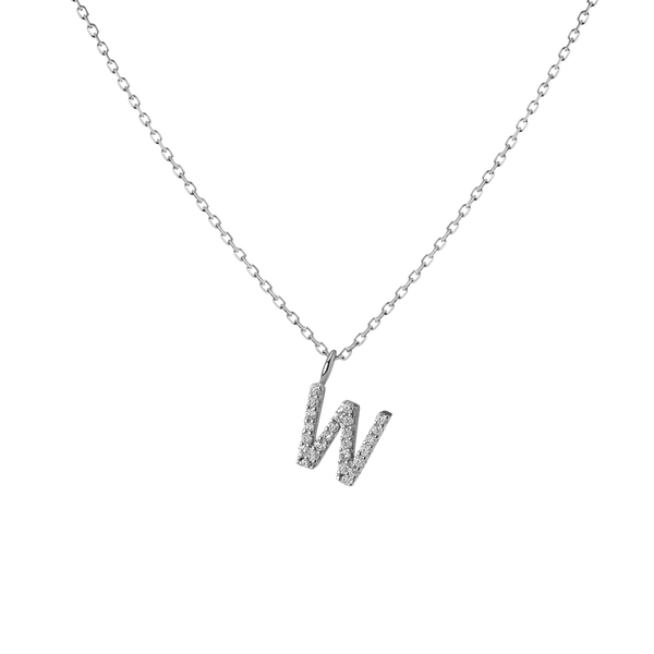 Classic Diamond Letter Necklace