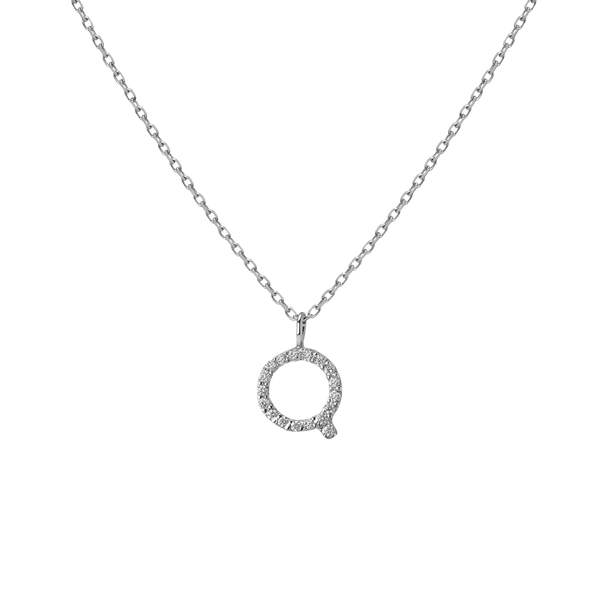 Classic Diamond Letter Necklace