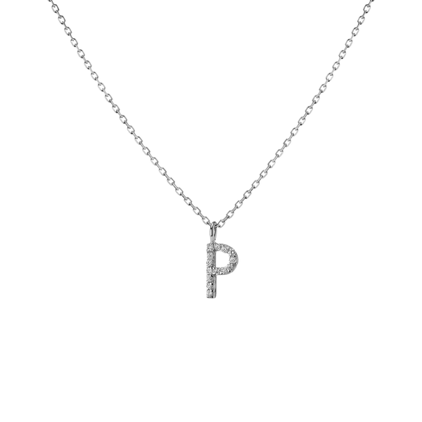 Classic Diamond Letter Necklace