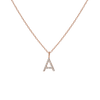 Classic Diamond Letter Necklace