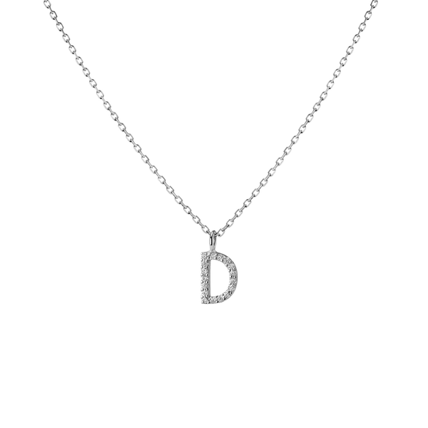 Classic Diamond Letter Necklace
