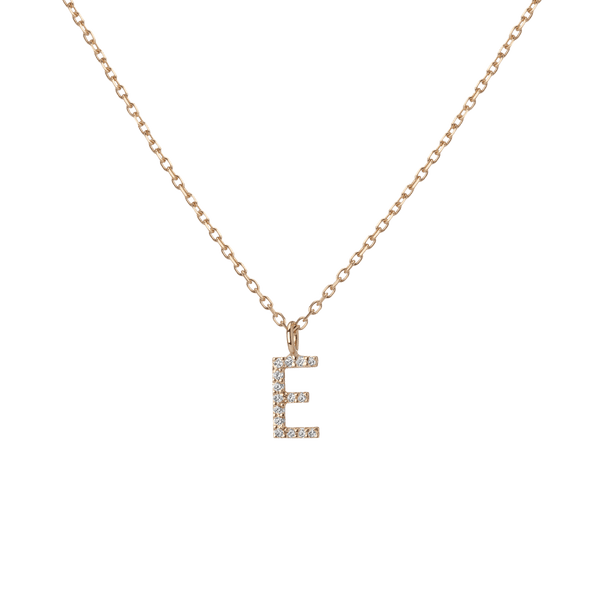 Classic Diamond Letter Necklace