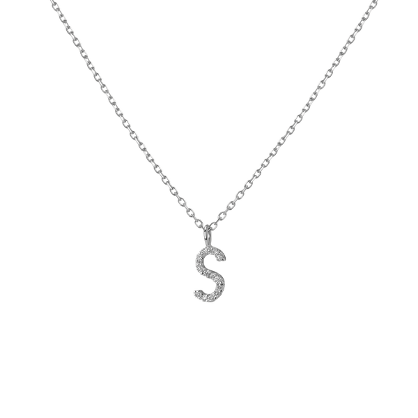 Classic Diamond Letter Necklace
