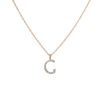 Classic Diamond Letter Necklace