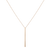 Long Gold Bar Drop Necklace
