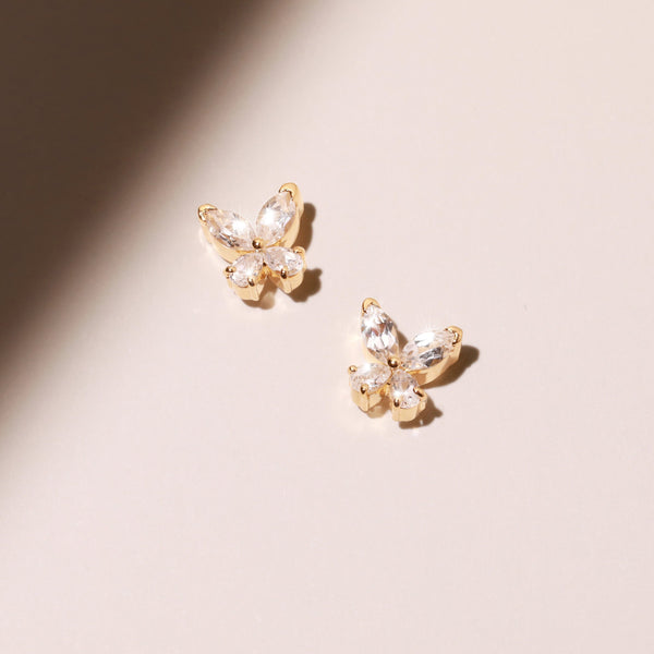 Lab Grown Diamond Butterfly Earrings
