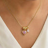 Anti-Tarnish Multi Stone Locket