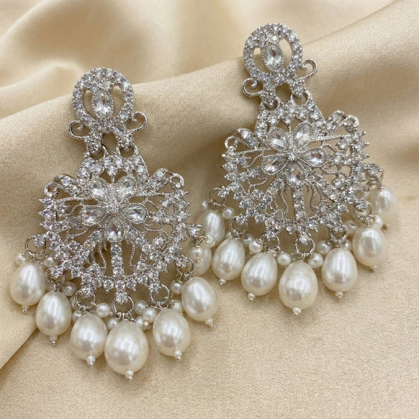 Royal Kundan Pearl Dangler Earrings