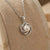 Silver Zircon Pearl Pendant