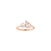 Pearl Toi et Moi Ring - Pink Morganite