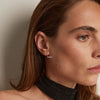 Gold Knot Stud Earrings