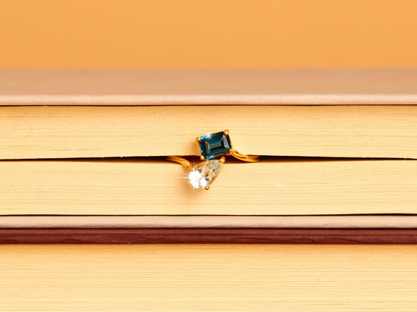 Toi et Moi Gemstone Heirloom Ring