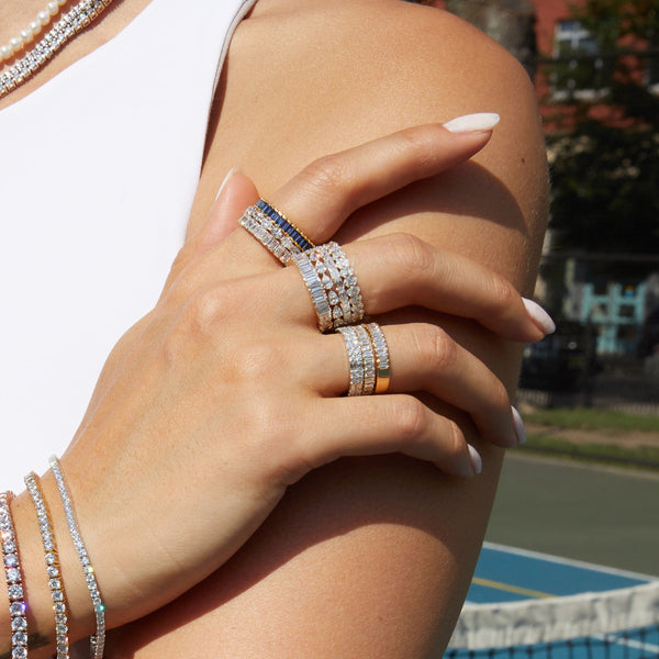 Pear Lab Grown Diamond Eternity Ring