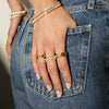 Lab Grown White Sapphire Eternity Ring