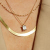 Emerald Gemstone Solitaire Necklace